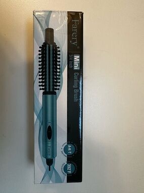 Teal Mini Curling Brush - 3/4 Inch Travel Styling Wand New in box